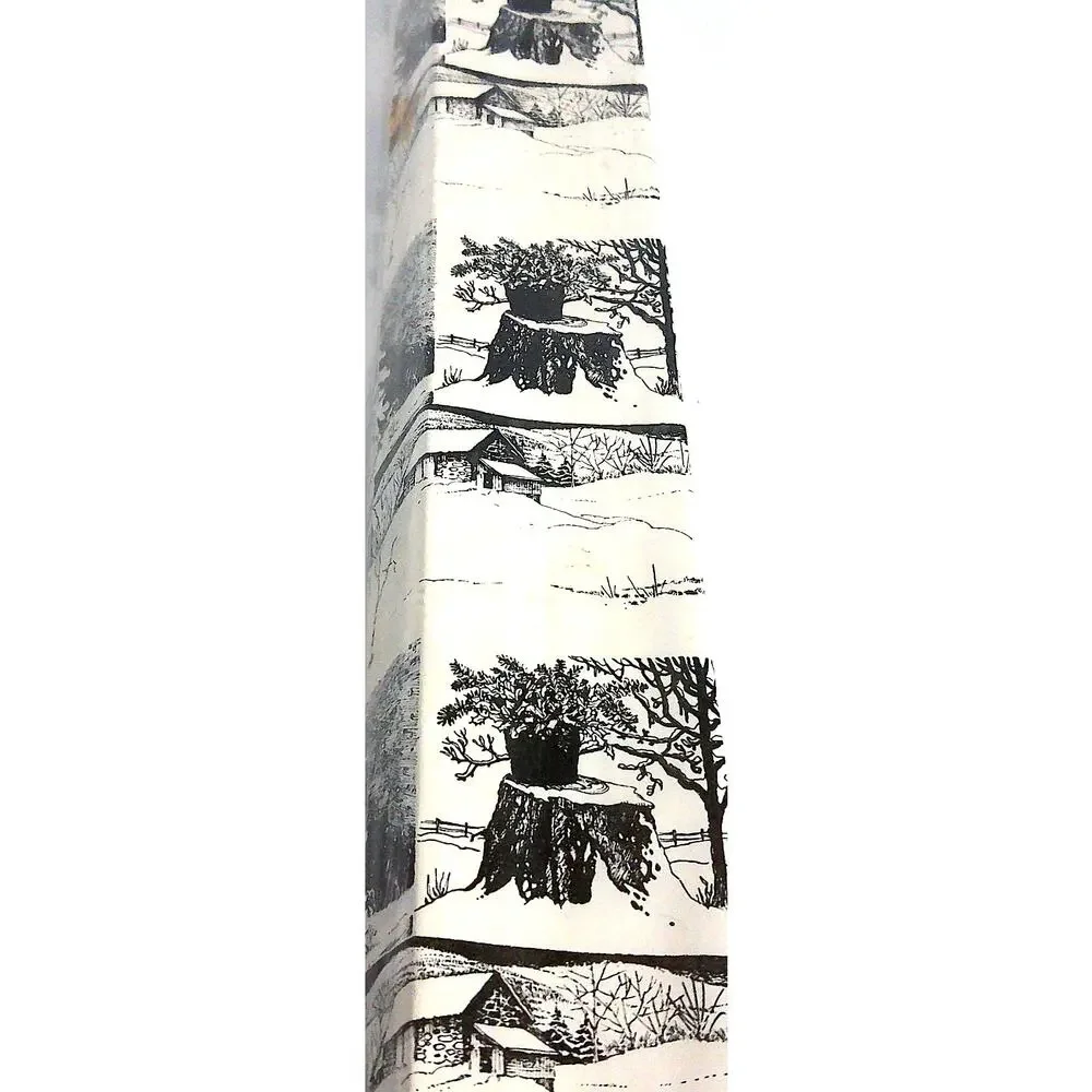 Vintage Norcross Christmas Gift Wrap With Cutter Edge New